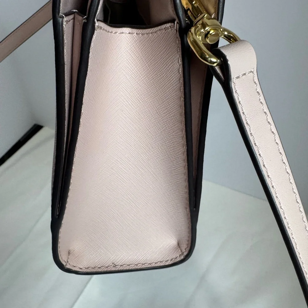 NWOT Michael Kors Small Valerie Pebbled Leather Satchel W/ Crossbody Strap Pink - Picture 4 of 9